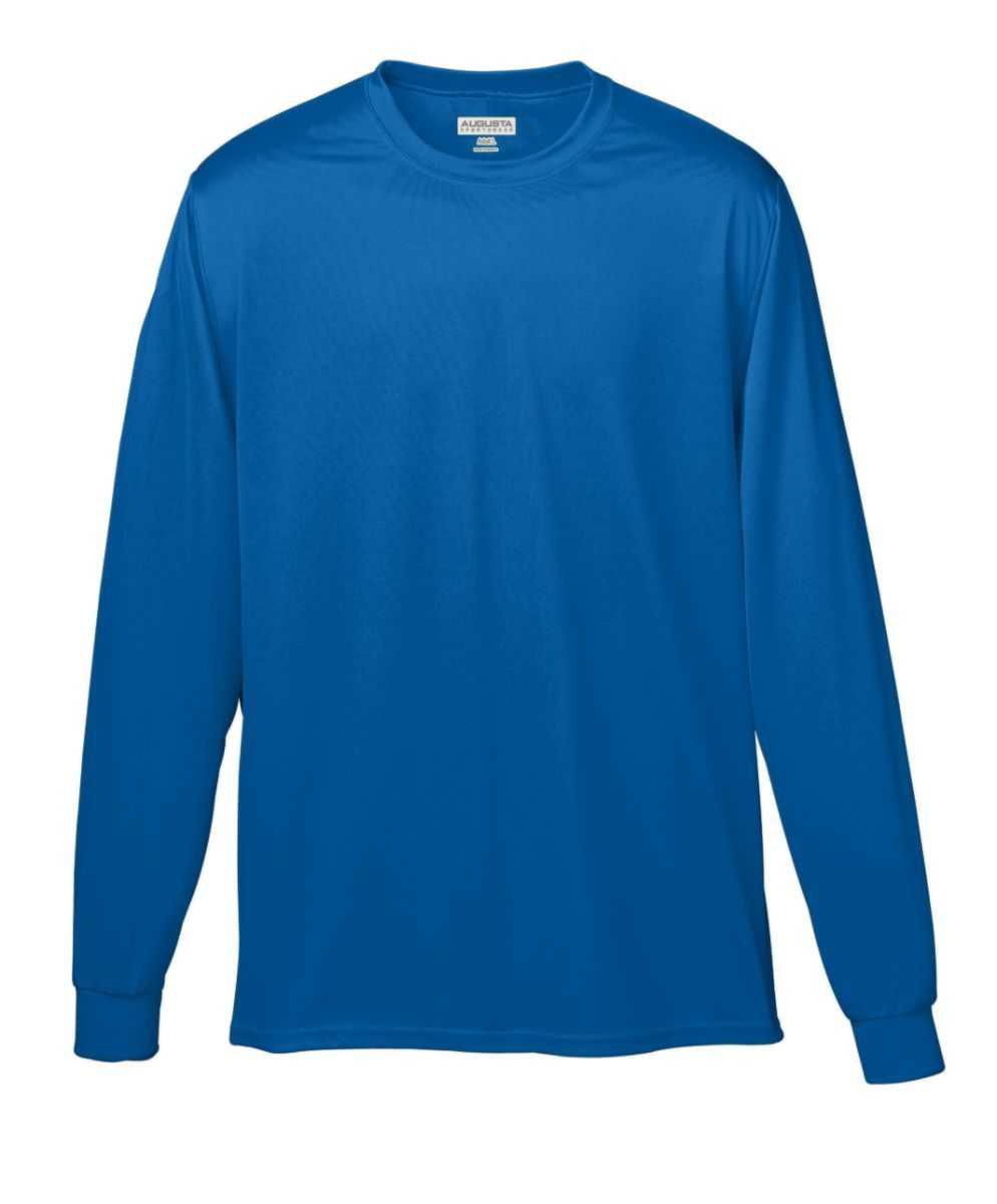 Augusta 789 Youth Wicking Long Sleeve T-Shirt - Royal - HIT a Double