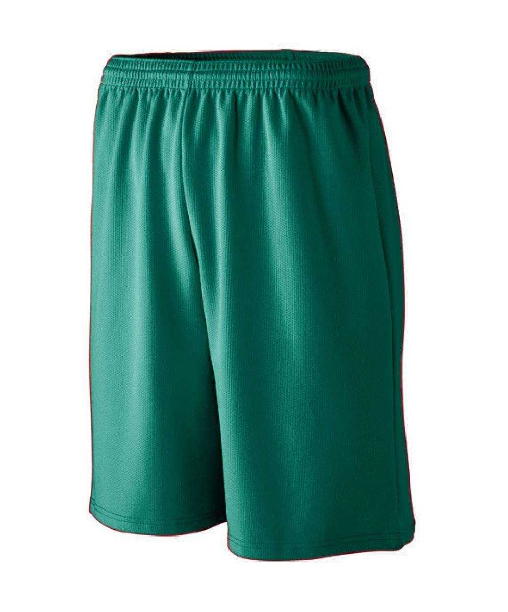 Augusta 802 Longer Length Wicking Mesh Athletic Short - Forest - HIT a Double
