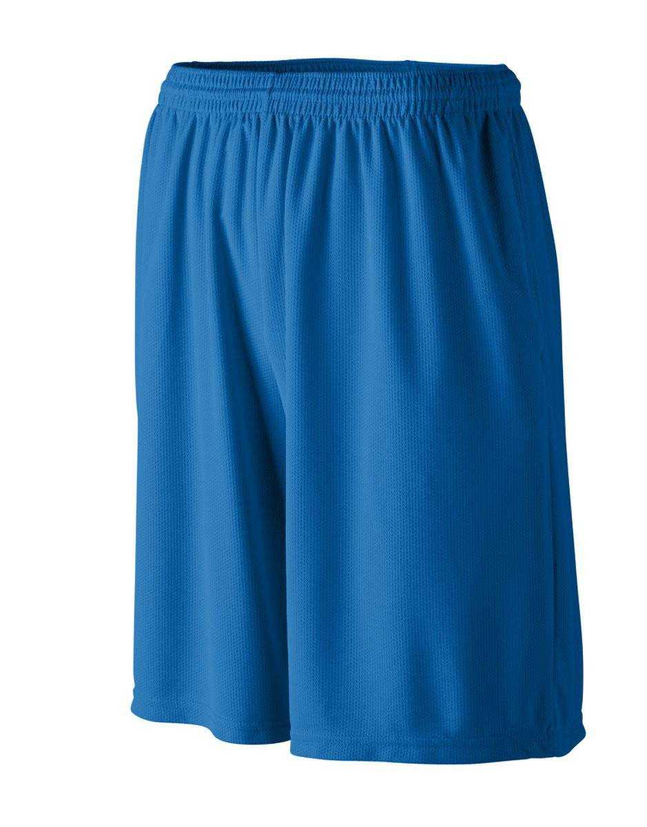 Augusta 803 Longer Length Wicking Short W/ Pockets - Royal - HIT a Double