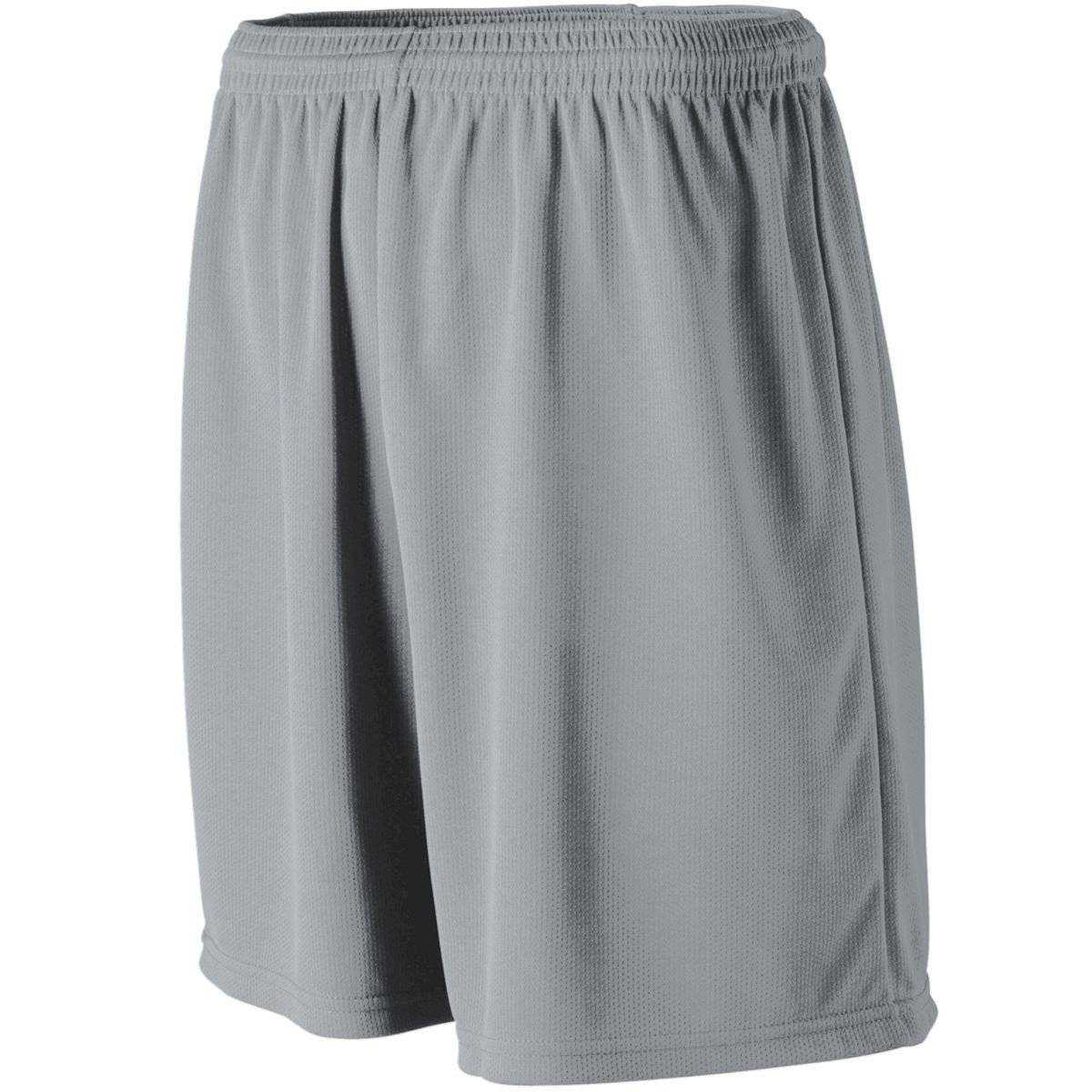 Augusta 805 Wicking Mesh Athletic Short - Light Gray Gray - HIT a Double