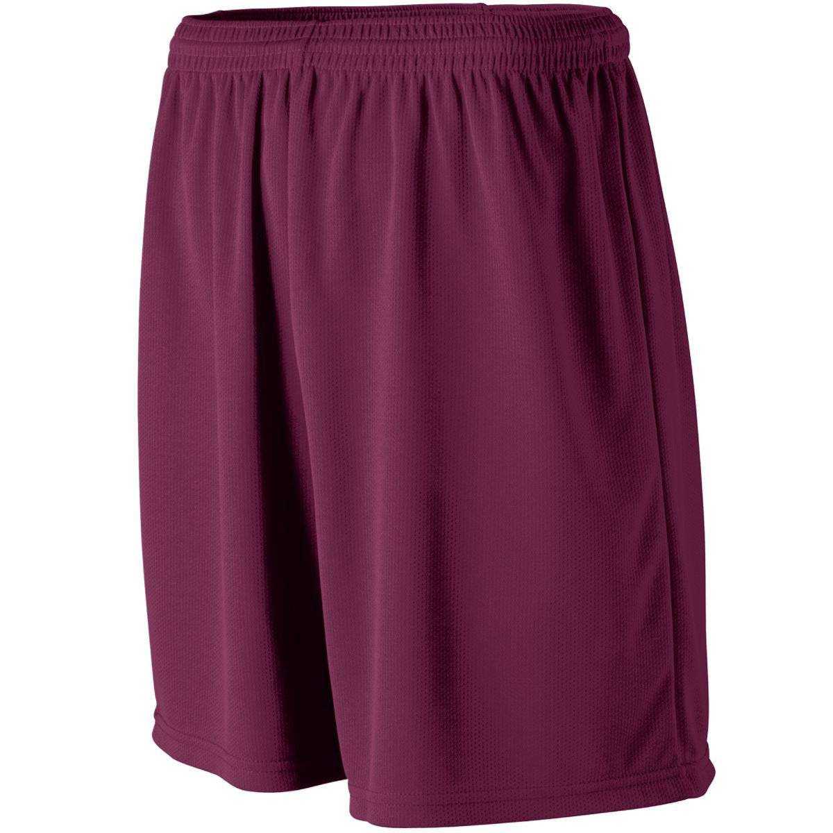 Augusta 805 Wicking Mesh Athletic Short - Maroon - HIT a Double