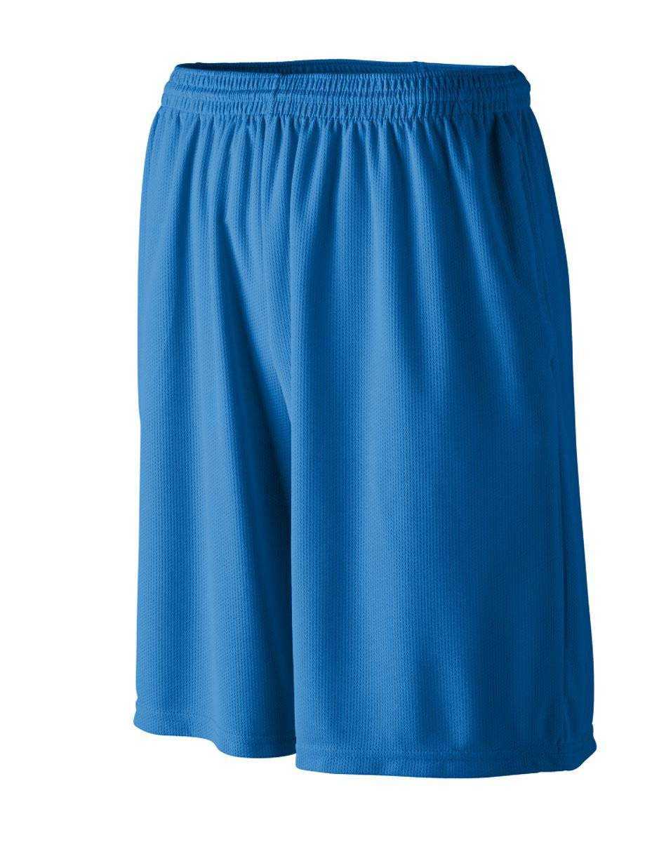 Augusta 814 Longer Length Wicking Short W/ Pockets - Youth - Royal - HIT a Double
