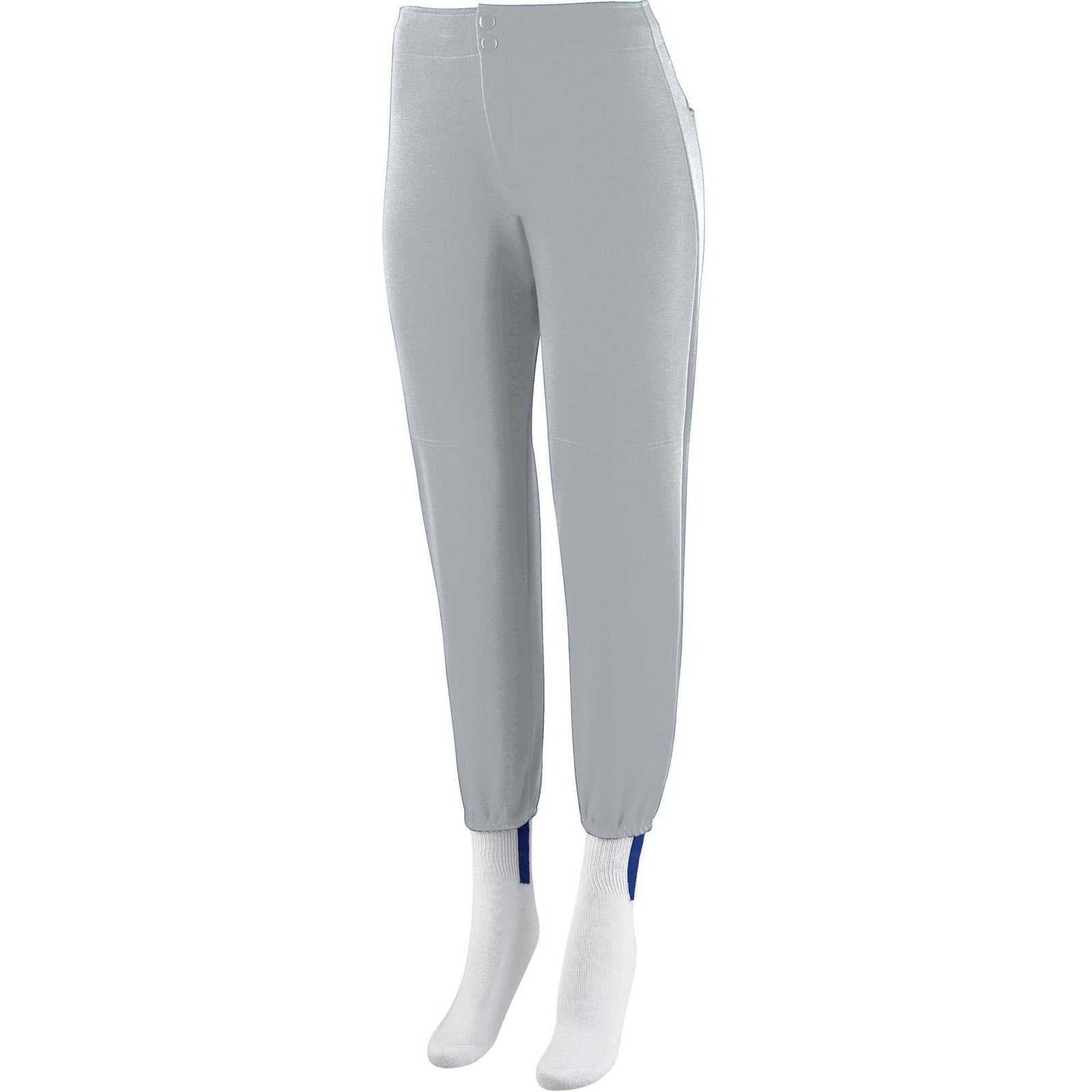 Augusta 828 Ladies Low Rise Softball Pant - Silver Gray - HIT a Double