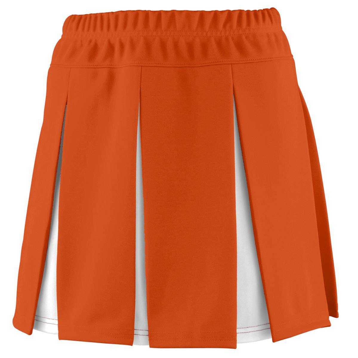 Augusta 9116 Girls Liberty Skirt - Orange White - HIT a Double