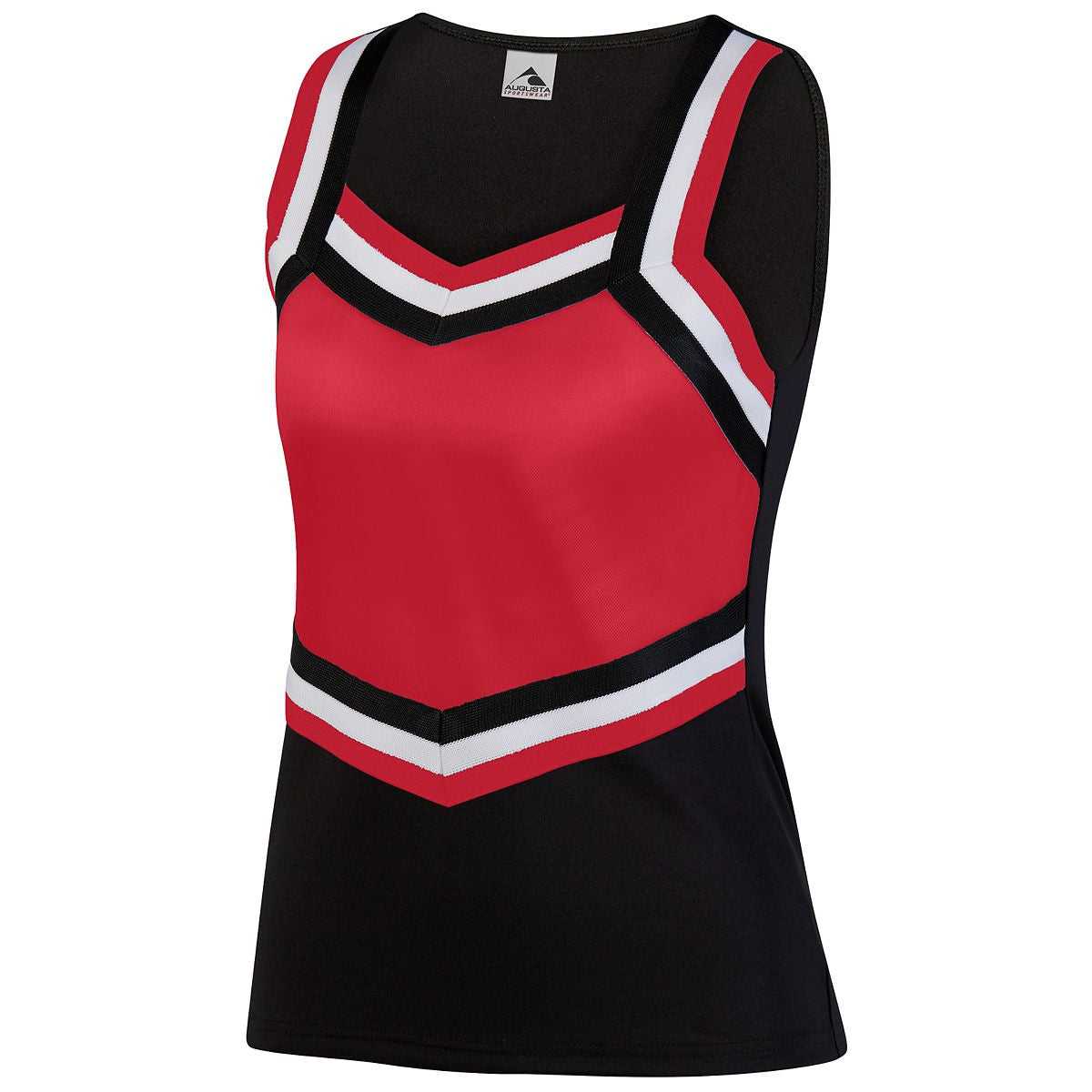 Augusta 9140 Ladies Pike Shell - Black Red White - HIT a Double