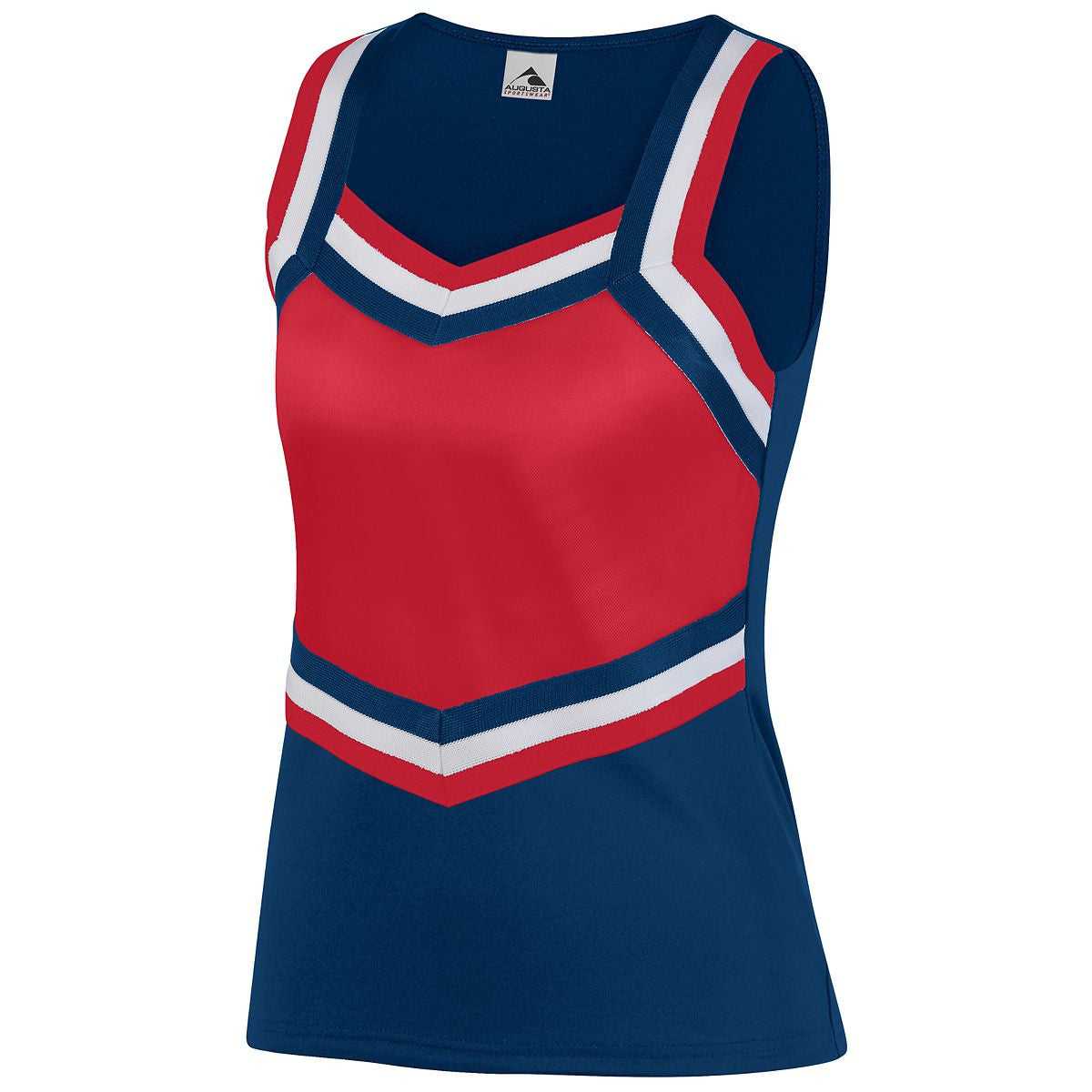 Augusta 9140 Ladies Pike Shell - Navy Red White - HIT a Double