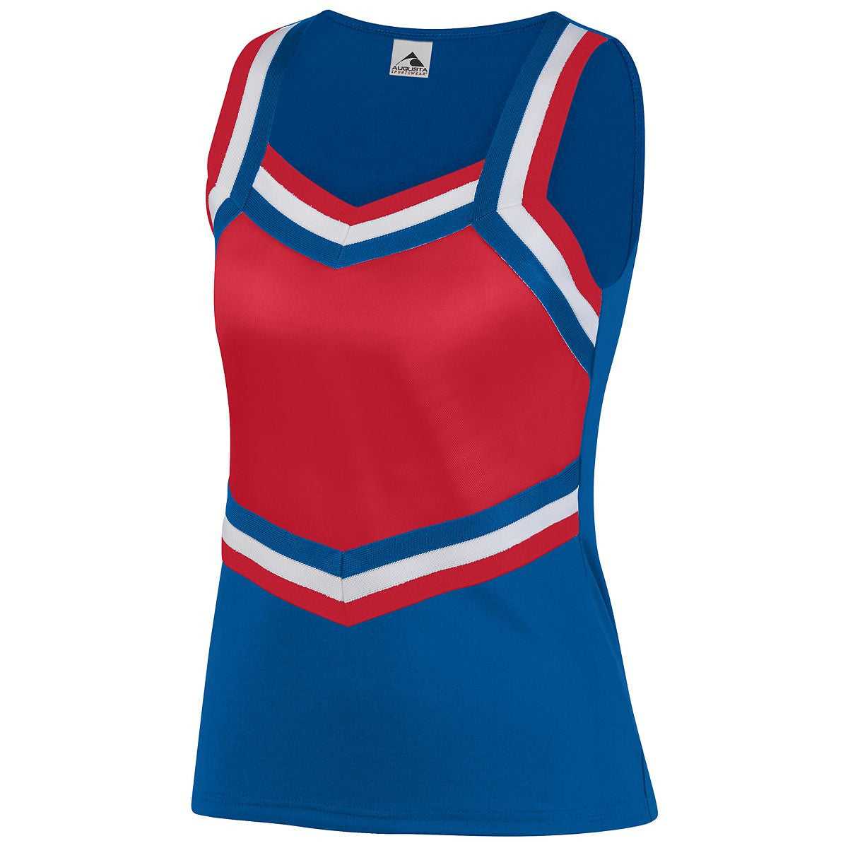 Augusta 9140 Ladies Pike Shell - Royal Red White - HIT a Double