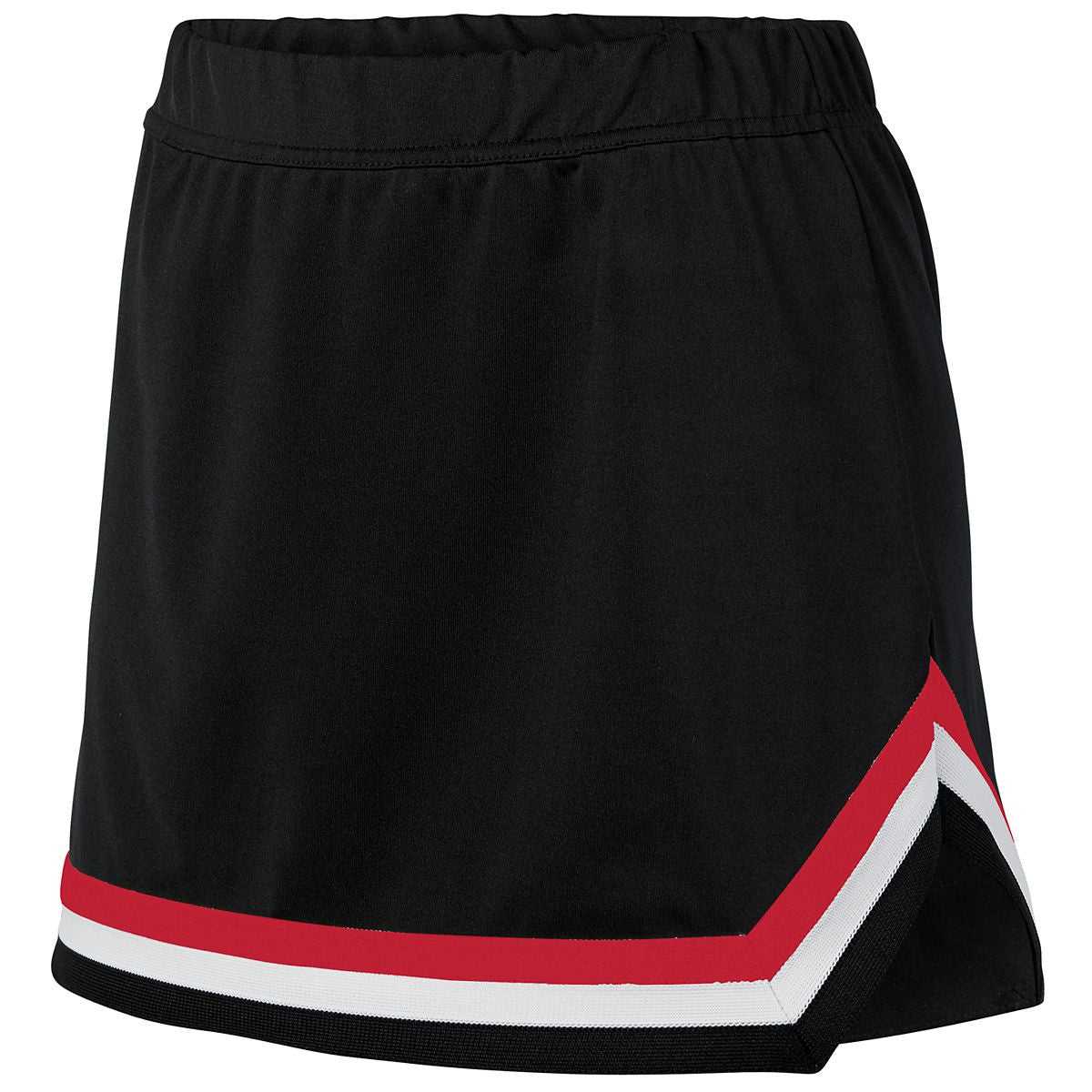 Augusta 9145 Ladies Pike Skirt - Black Red White - HIT a Double