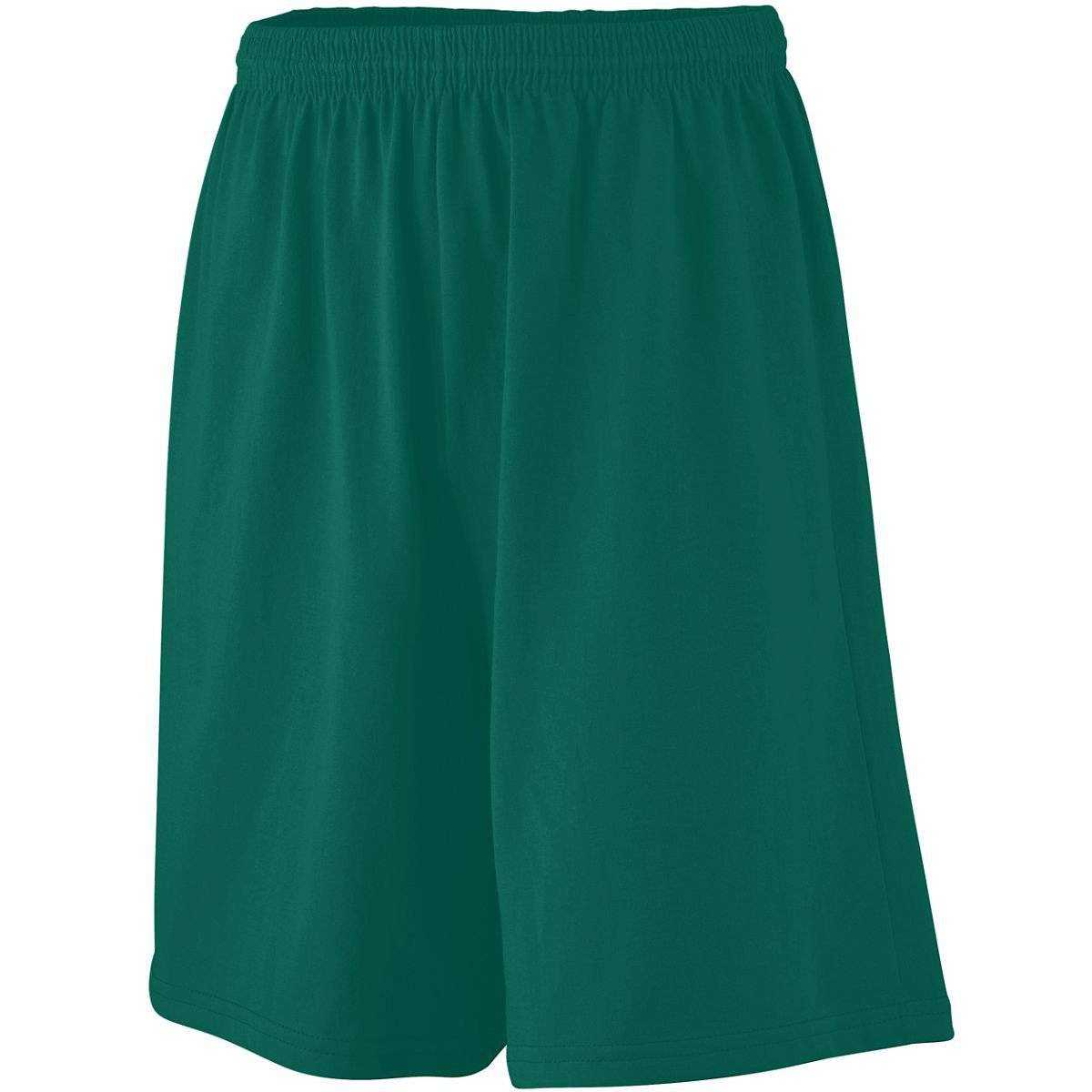 Augusta 916 Longer Length Jersey Short-Youth - Forest - HIT a Double