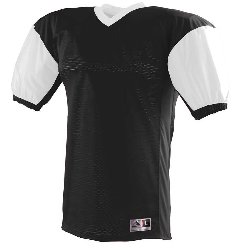 Augusta 9540 Red Zone Jersey - Black White - HIT a Double