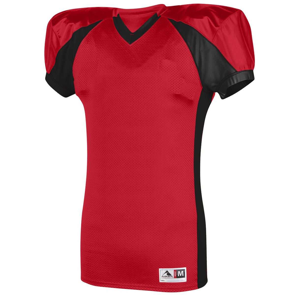 Augusta 9565 Snap Jersey - Red Black - HIT a Double