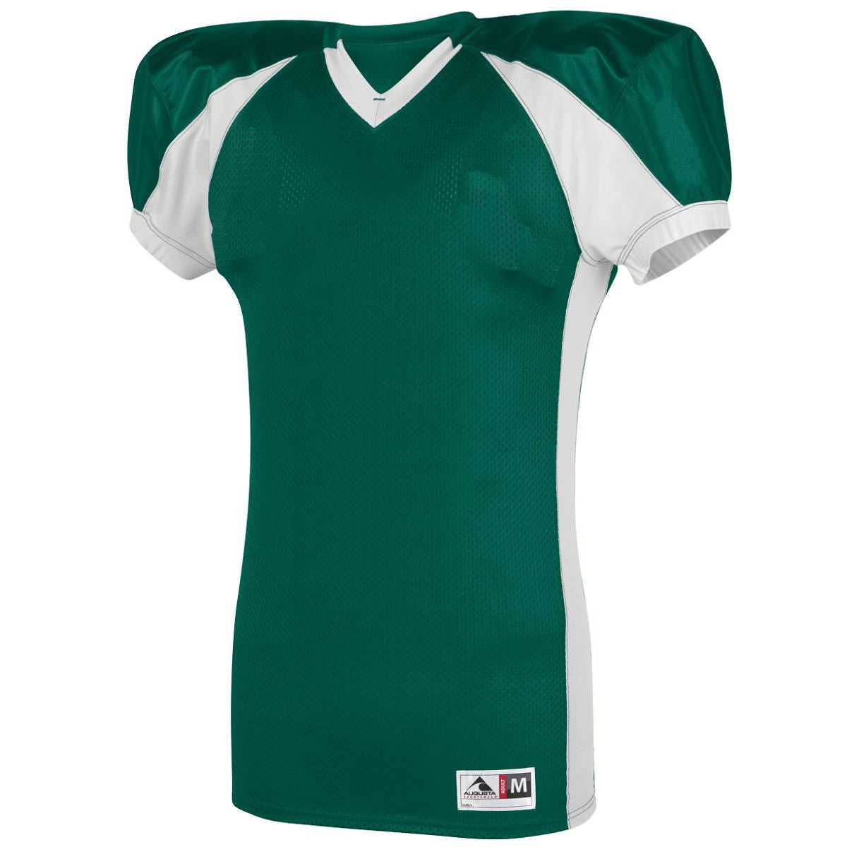 Augusta 9566 Snap Jersey Youth - Dark Green White - HIT a Double