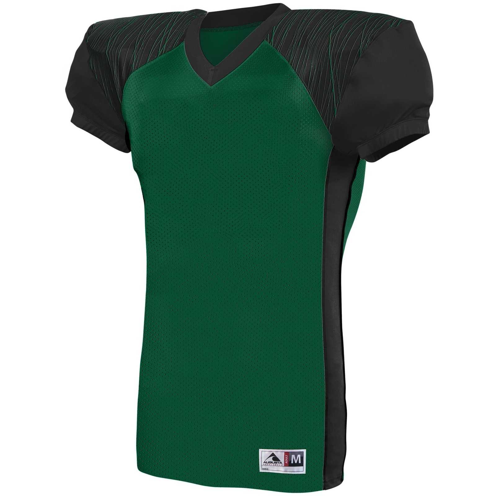 Augusta 9575 Zone Play Jersey - Dark Green Black Dark Green Print - HIT a Double