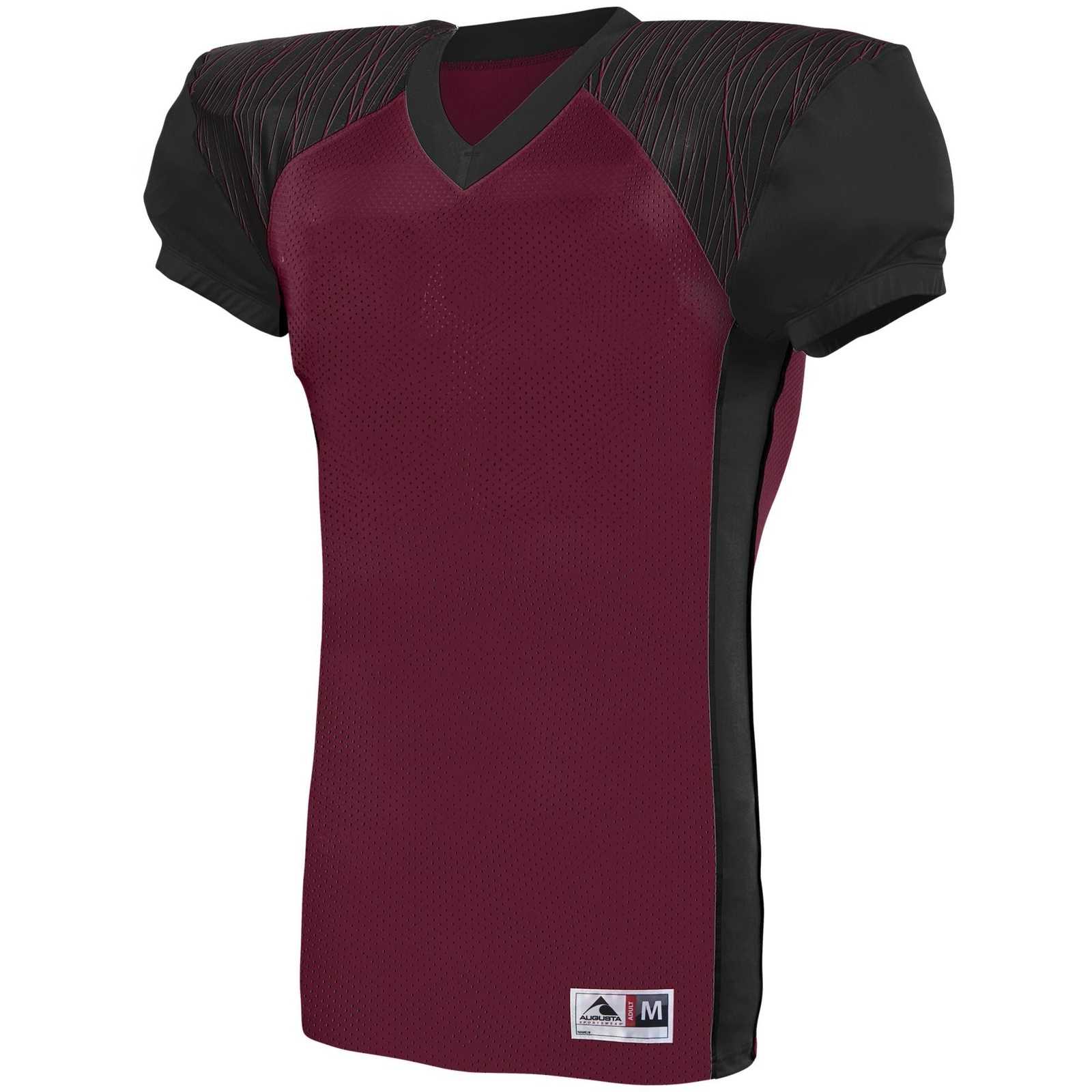 Augusta 9575 Zone Play Jersey - Maroon Black Maroon Print - HIT a Double