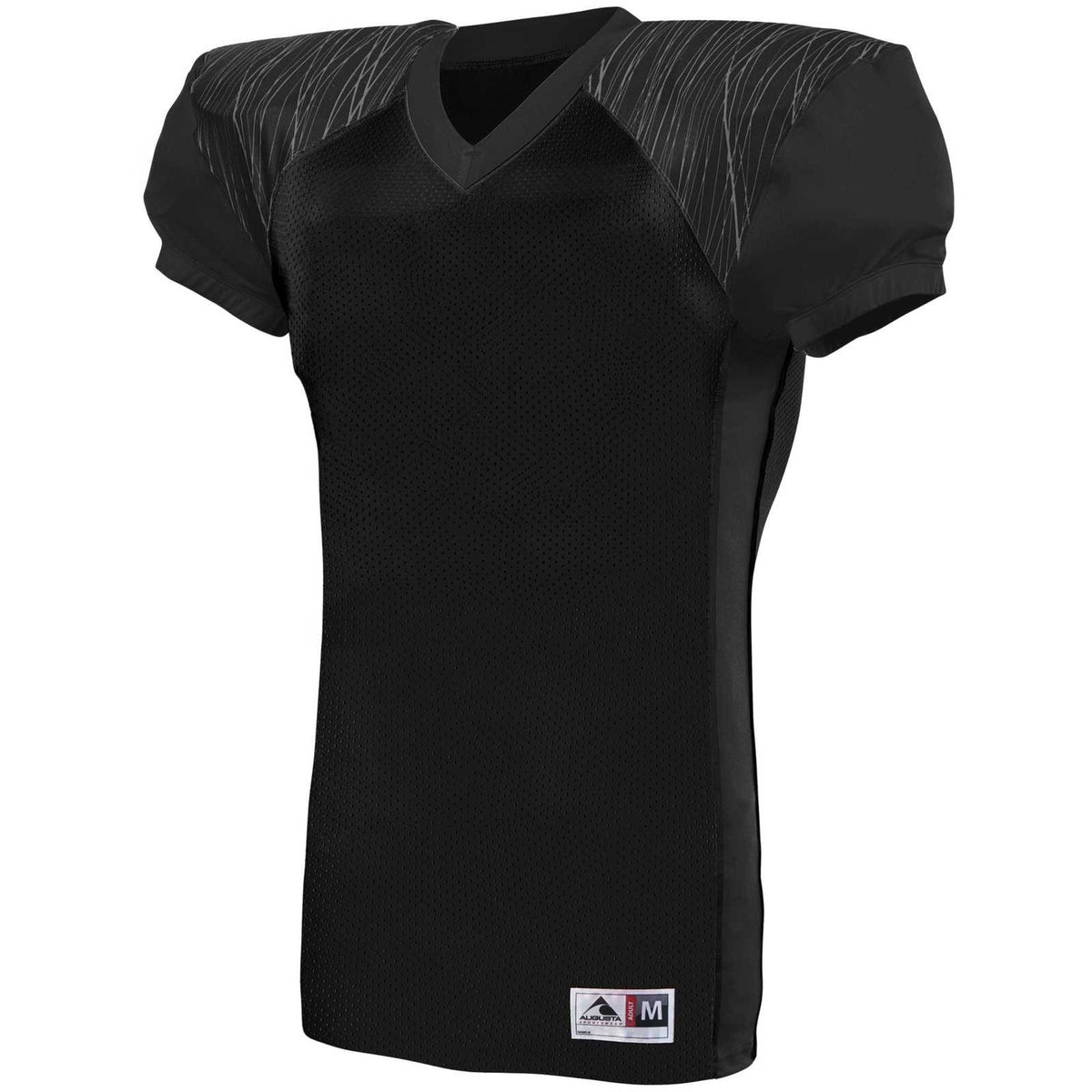 Augusta 9576 Youth Zone Play Jersey - Black Black Graphite Print - HIT a Double