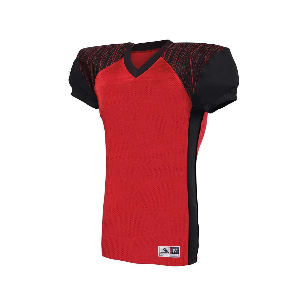 Augusta 9576 Youth Zone Play Jersey - Red Black Red Print - HIT a Double