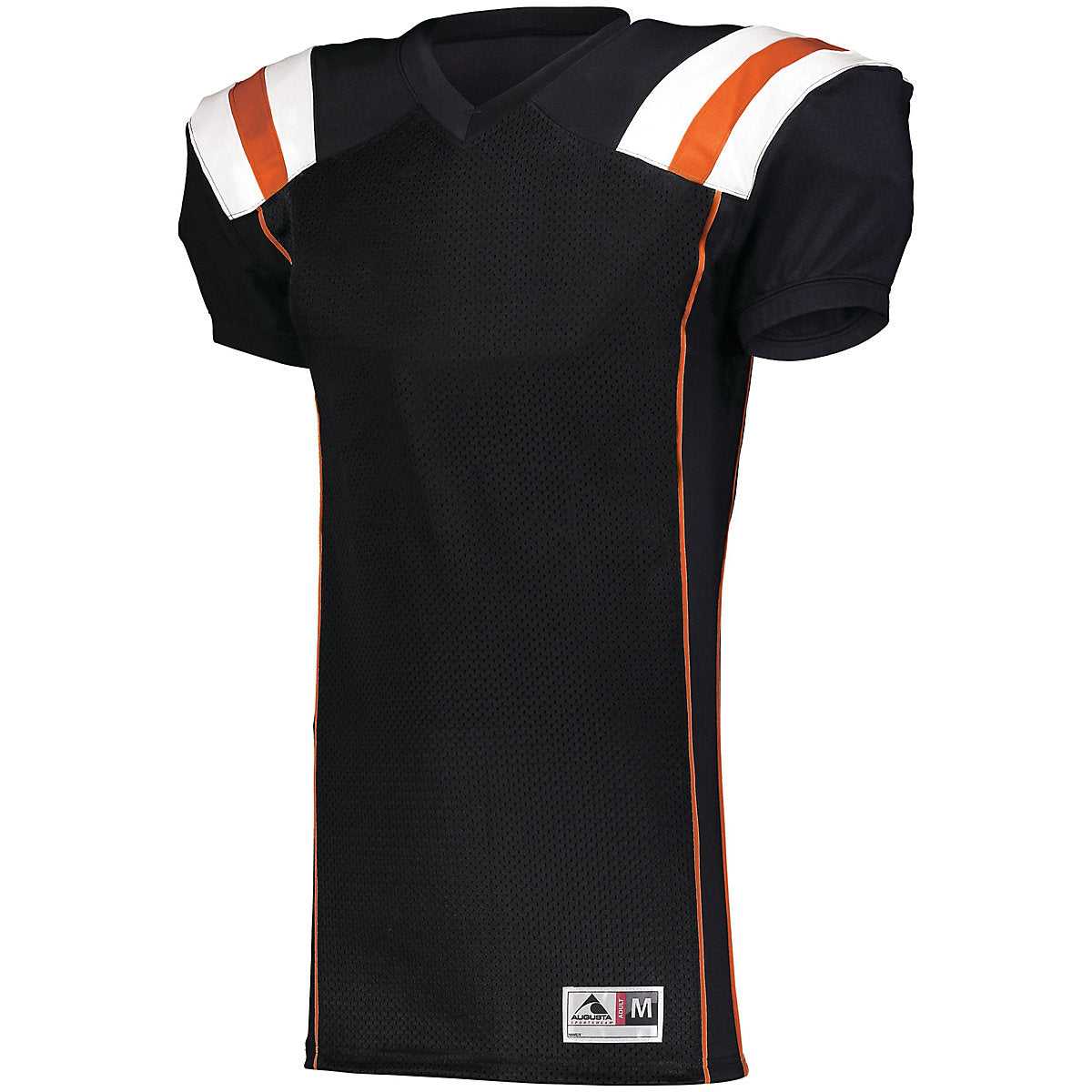 Augusta 9580 Tform Football Jersey - Black Orange White - HIT a Double
