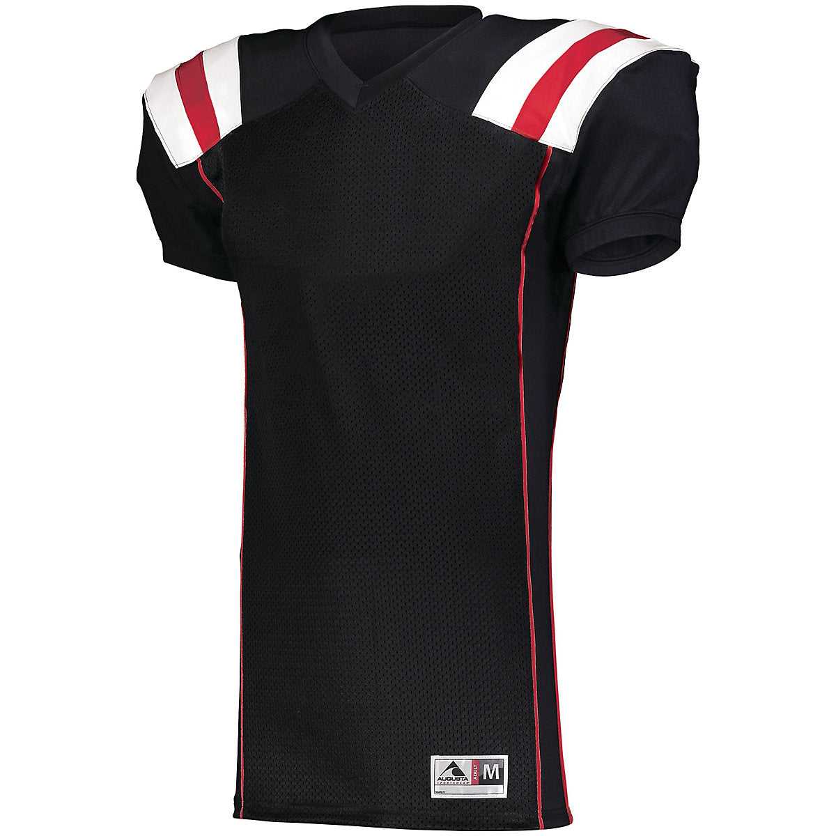 Augusta 9580 Tform Football Jersey - Black Red White - HIT a Double