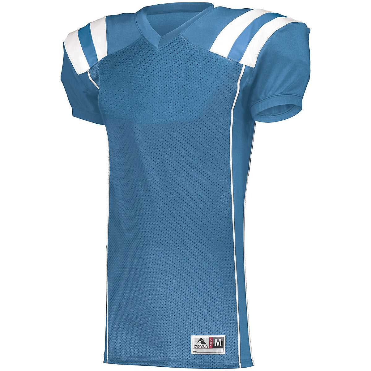 Augusta 9580 Tform Football Jersey - Columbia Blue White - HIT a Double