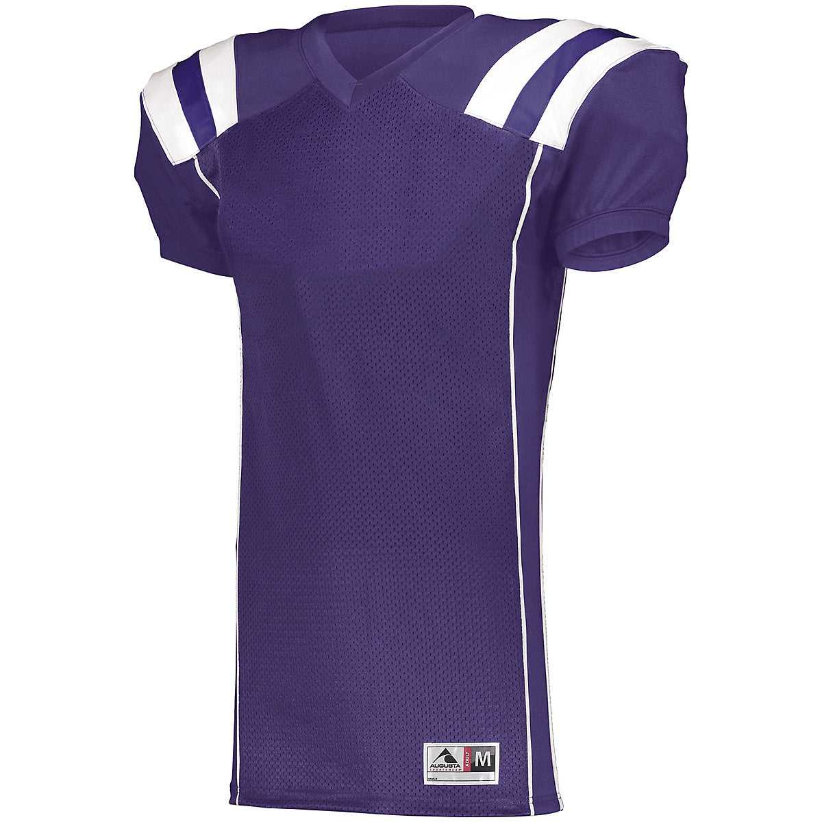 Augusta 9581 Youth Tform Football Jersey - Purple White - HIT a Double
