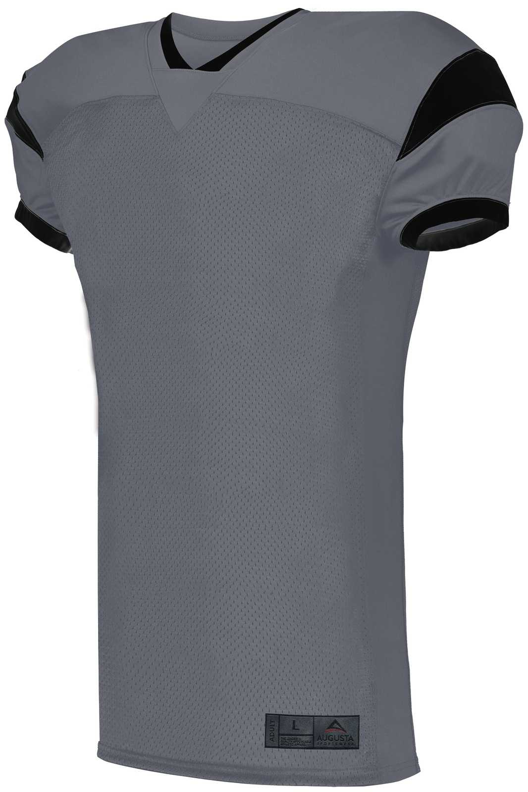 Augusta 9583 Youth Slant Football Jersey - Graphite Black - HIT a Double