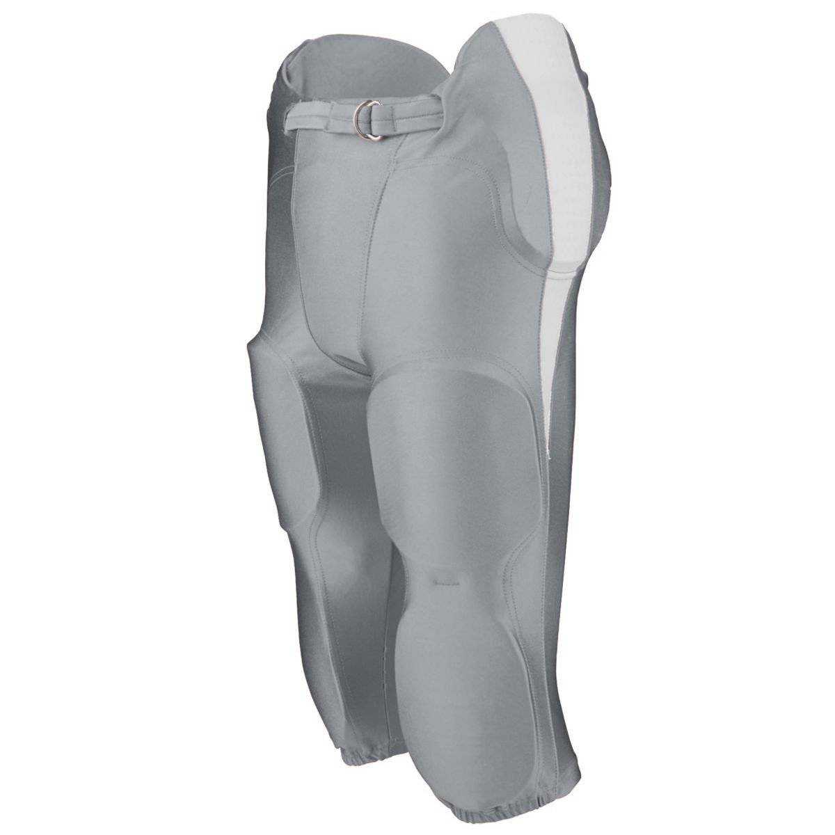 Augusta 9605 Kick Off Integrated Football Pant - Light Gray Gray White - HIT a Double