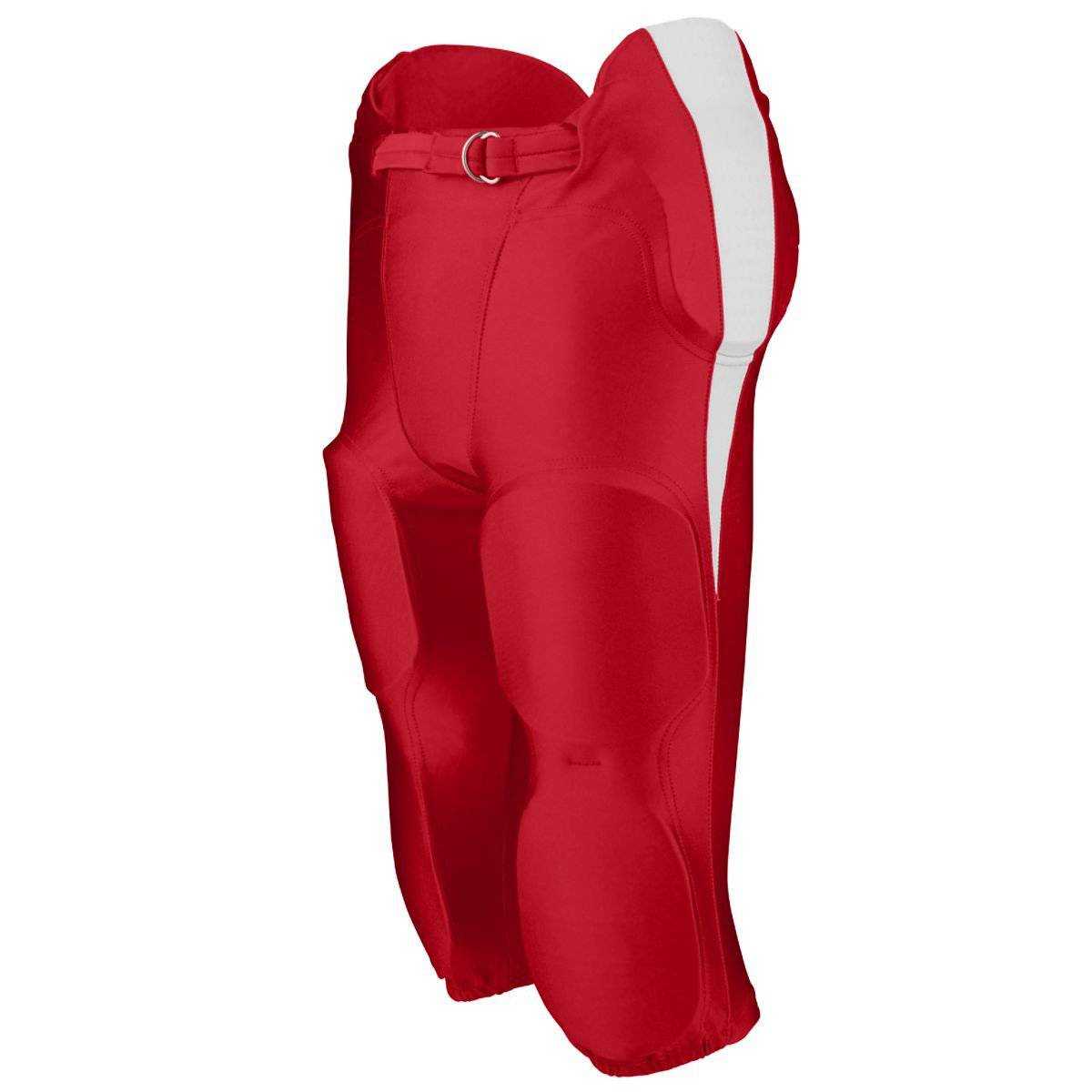 Augusta 9605 Kick Off Integrated Football Pant - Red White - HIT a Double