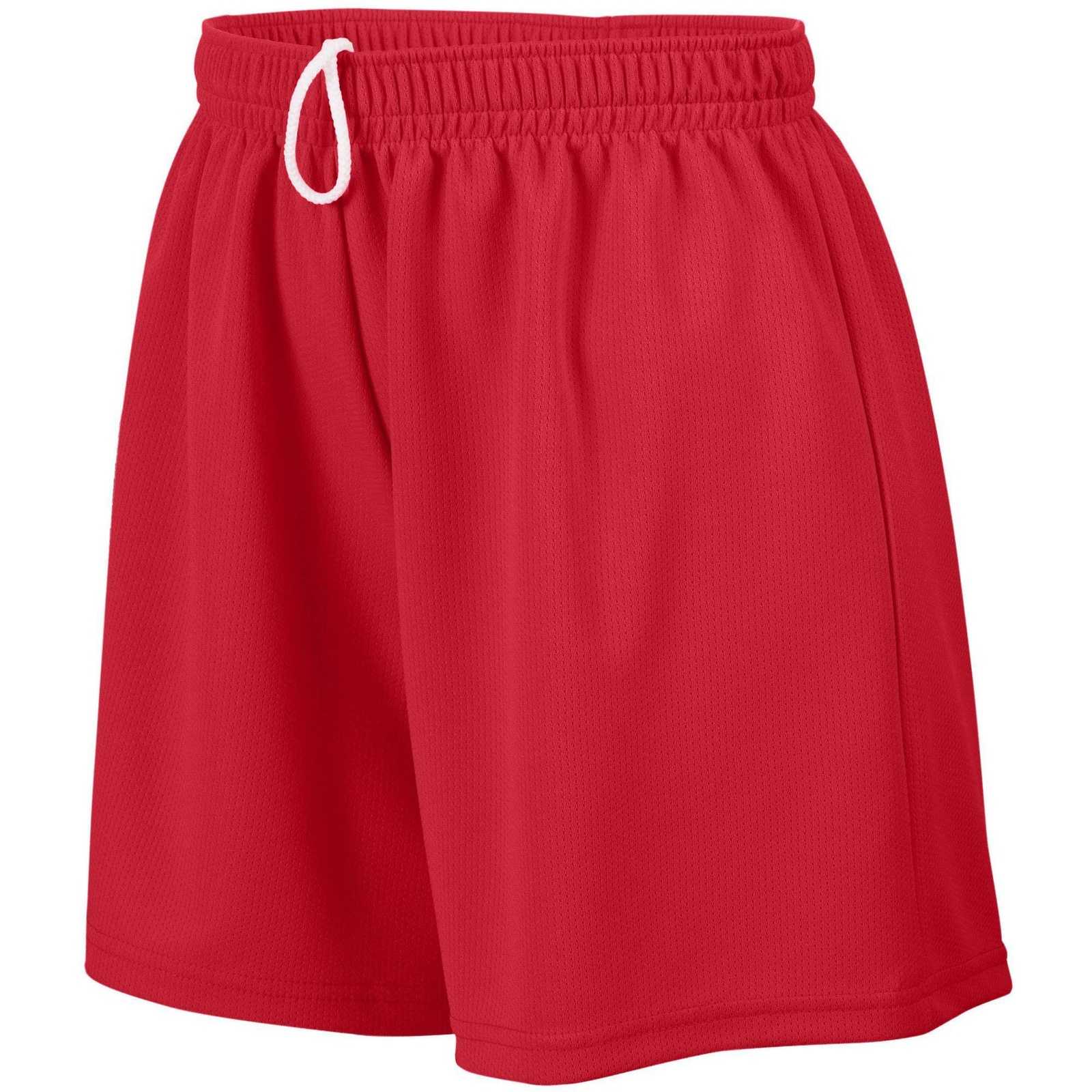 Augusta 960 Ladies Wicking Mesh Short - Red - HIT a Double