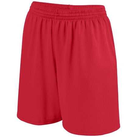 Augusta 962 Ladies Shockwave Short - Red White - HIT a Double