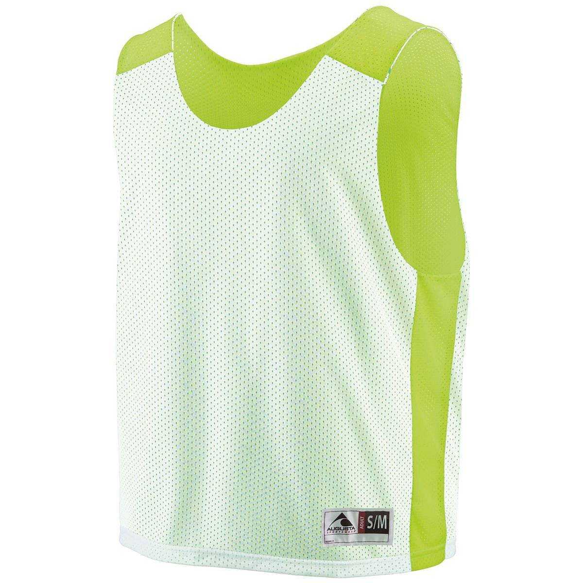 Augusta 9715 Face Off Reversible Jersey - Lime White - HIT a Double