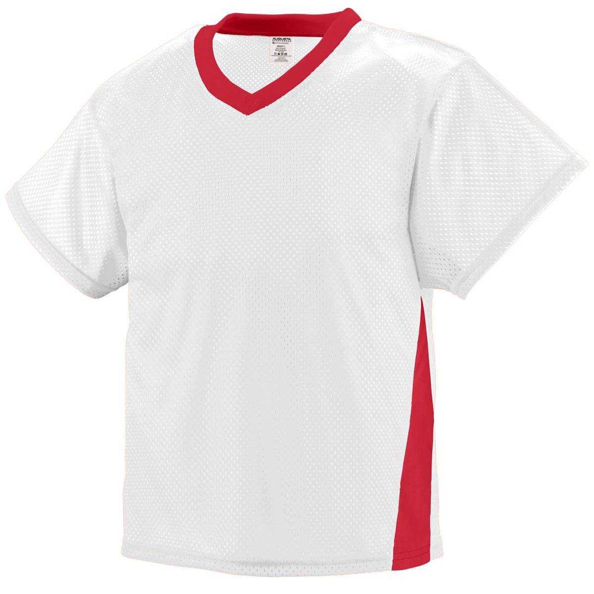 Augusta 9725 High Score Jersey - White Red - HIT a Double
