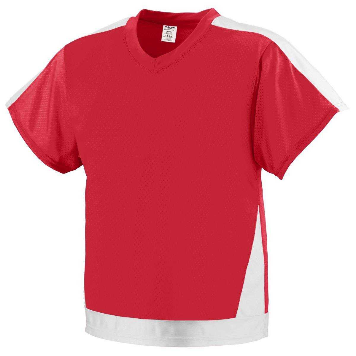 Augusta 9730 Winning Score Jersey - Red White - HIT a Double