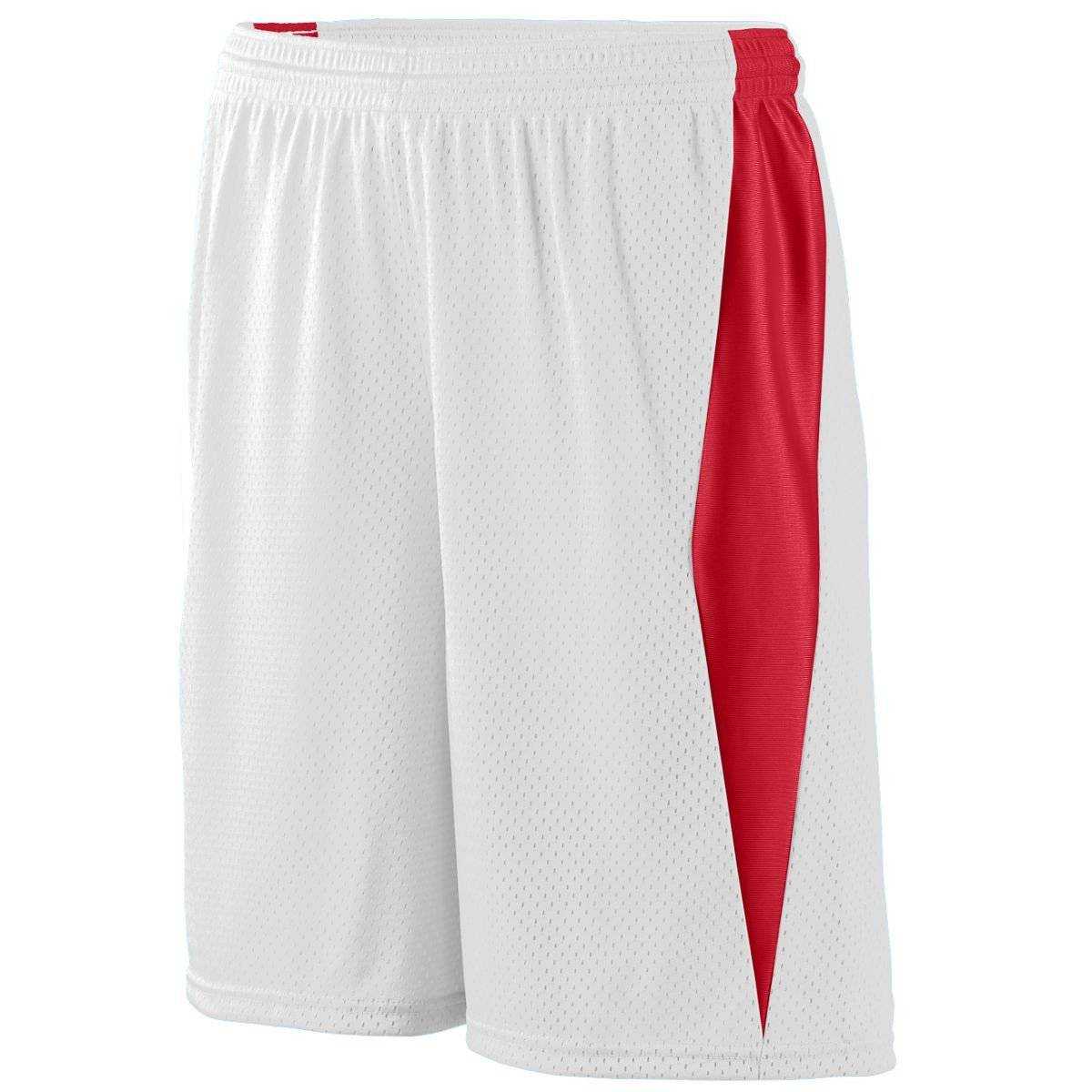 Augusta 9735 Top Score Short - White Red - HIT a Double