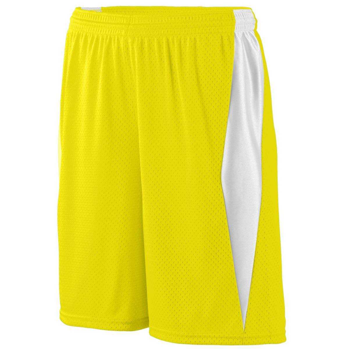 Augusta 9736 Top Score Short Youth - Yellow White - HIT a Double