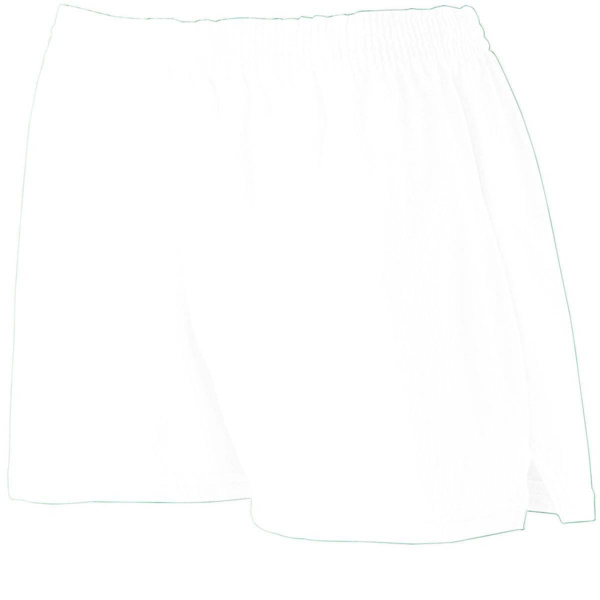 Augusta 988 Girls Trim Fit Jersey Short - White - HIT a Double