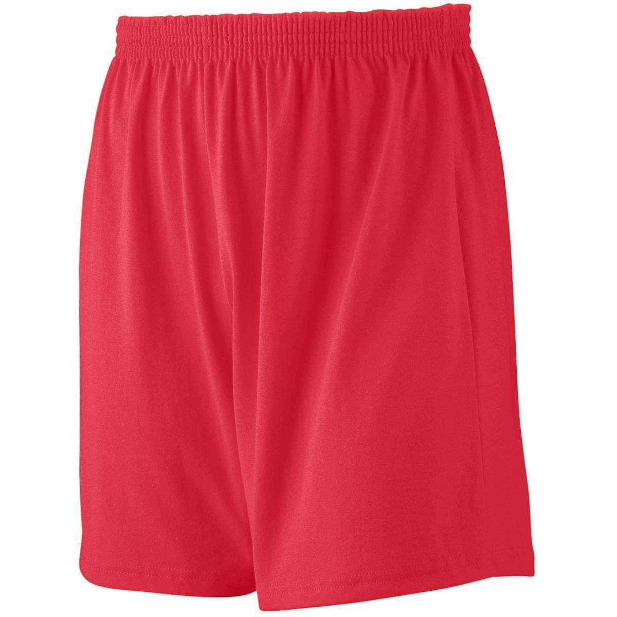 Augusta 991 Jersey Knit Short-Youth - Red - HIT a Double