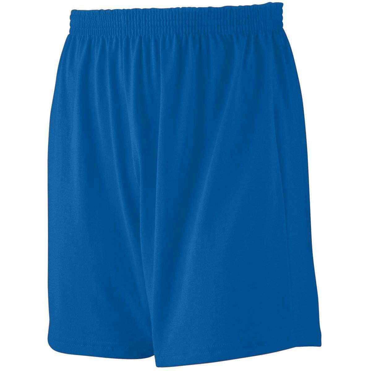 Augusta 991 Jersey Knit Short-Youth - Royal - HIT a Double