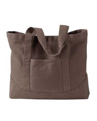 Authentic Pigment 1904 Pigment-Dyed Large Canvas Tote - Java - HIT a Double