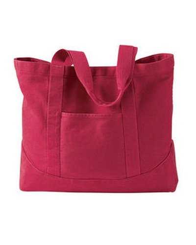 Authentic Pigment 1904 Pigment-Dyed Large Canvas Tote - Poppy - HIT a Double