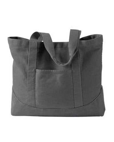 Authentic Pigment 1904 Pigment-Dyed Large Canvas Tote - Smoke - HIT a Double
