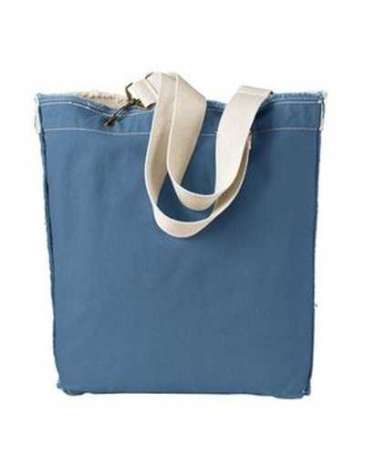 Authentic Pigment 1906 Direct-Dyed Raw-Edge Tote - Bluegrass - HIT a Double