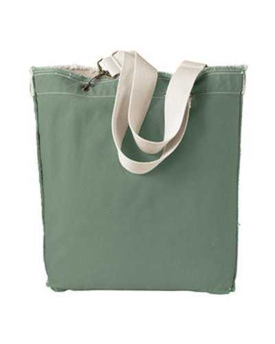 Authentic Pigment 1906 Direct-Dyed Raw-Edge Tote - Cilantro - HIT a Double