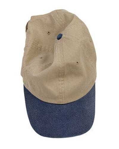 Authentic Pigment 1910 Pigment-Dyed Baseball Cap - Khaki Navy - HIT a Double