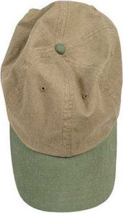 Authentic Pigment 1910 Pigment-Dyed Baseball Cap - Khaki Willow - HIT a Double