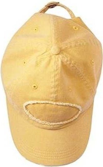 Authentic Pigment 1917 Pigment-Dyed Raw-Edge Patch Baseball Cap - Mustard - HIT a Double