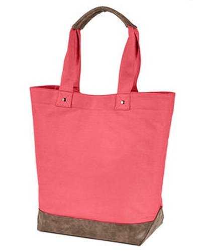 Authentic Pigment AP1921 Canvas Resort Tote - Hibiscus Brown - HIT a Double