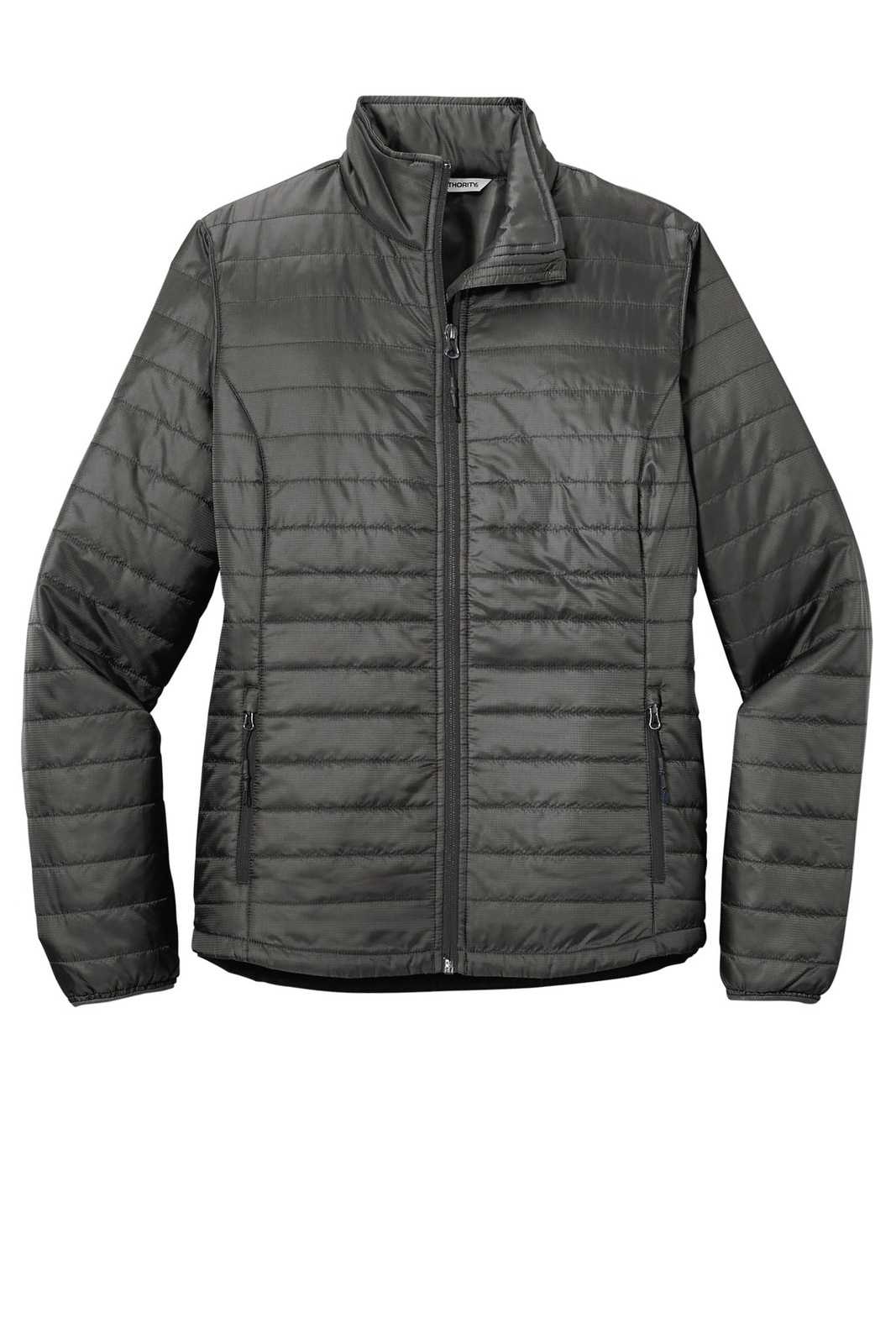 Port Authority L850 Port AuthorityLadies Packable Puffy Jacket - Sterling Gray Graphite - HIT a Double - 5
