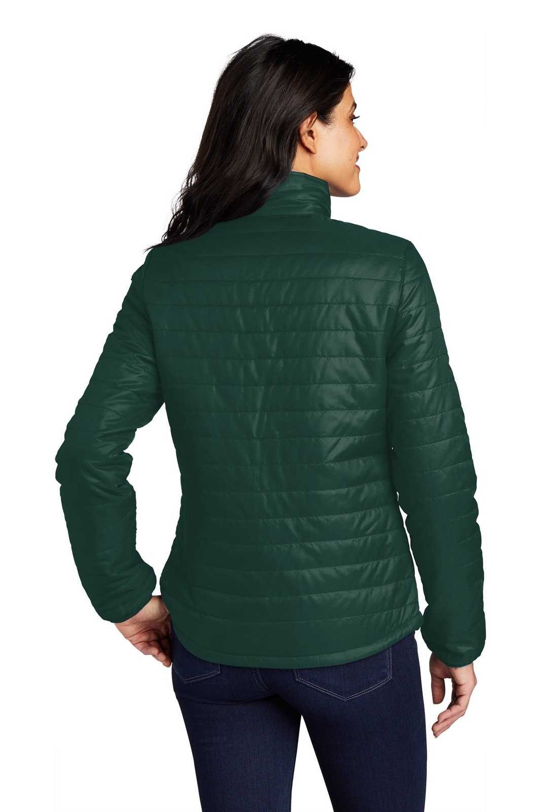 Port Authority L850 Port AuthorityLadies Packable Puffy Jacket - Tree Green Marine Green - HIT a Double - 2