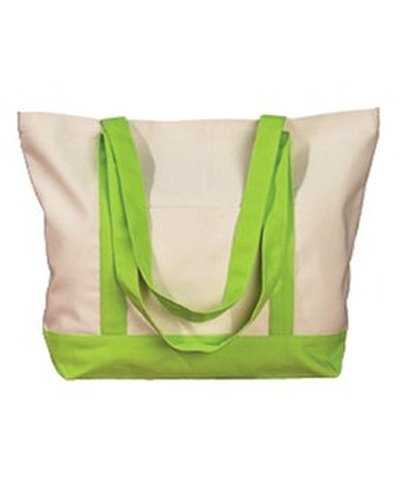 BAGedge BE004 Canvas Boat Tote - Natural Lime - HIT a Double