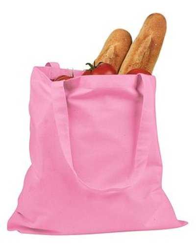 BAGedge BE007 6 oz Canvas Promo Tote - Pink - HIT a Double